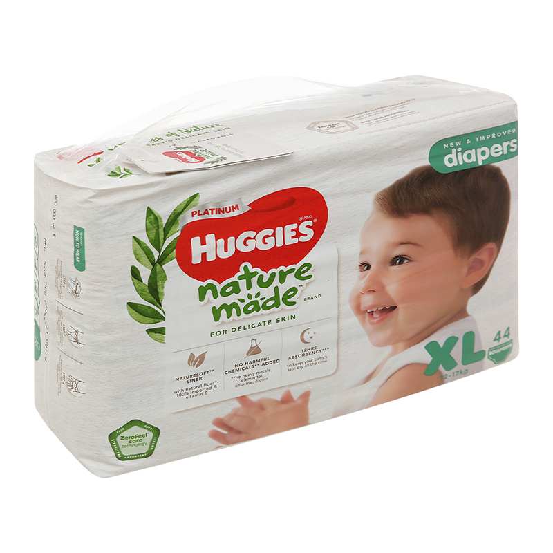 Tã dán siêu cao cấp Huggies size XL 44 miếng (từ 12 - 17 kg)