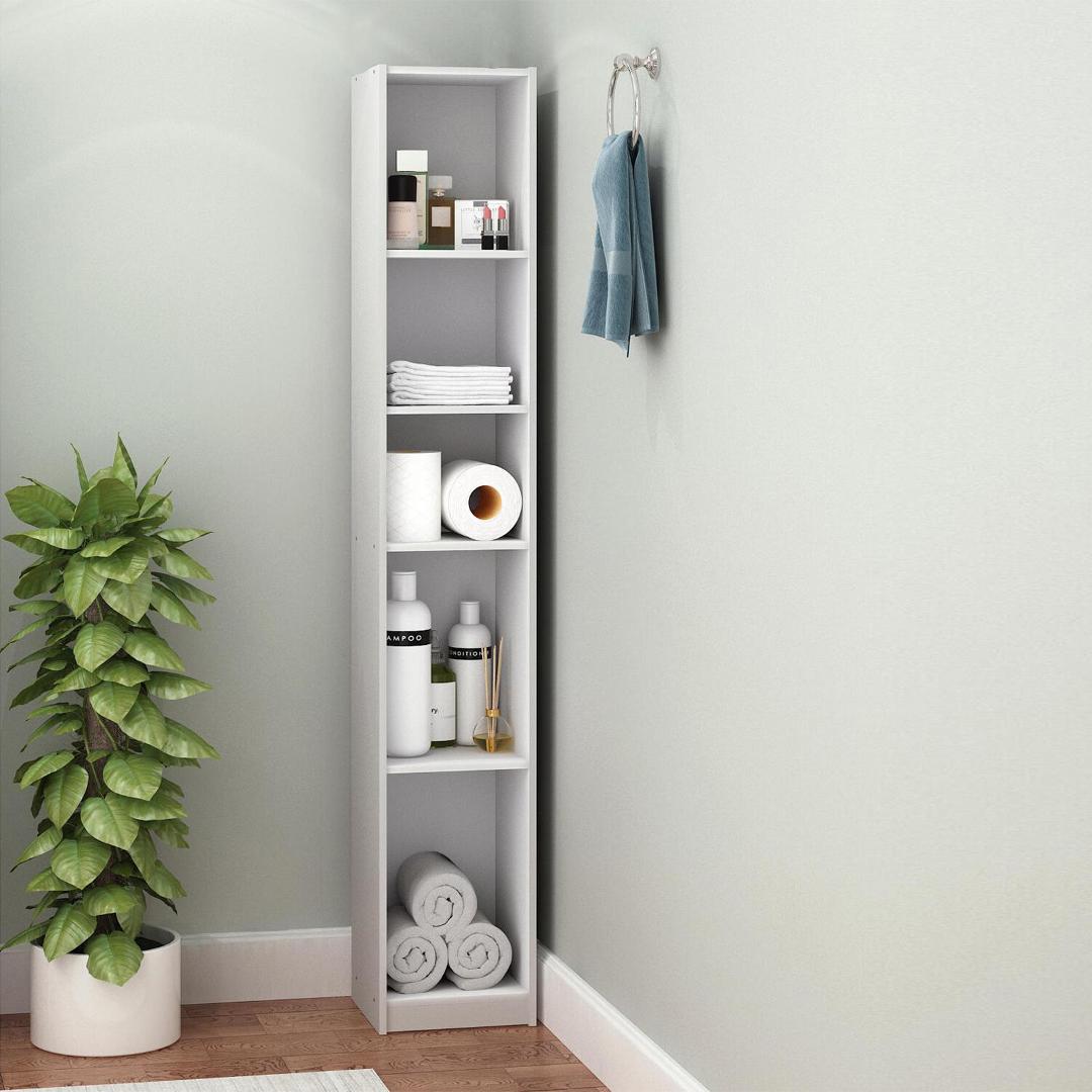 Tủ phòng tắm gỗ hiện đại SMLIFE Sally | Gỗ MDF dày 17mm chống ẩm | D25xR25xC160cm