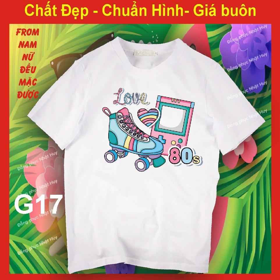 Áo thun in giày đẹp G16, chất đẹp, bao đổi trả, giầy dây, đôi giày đẹp