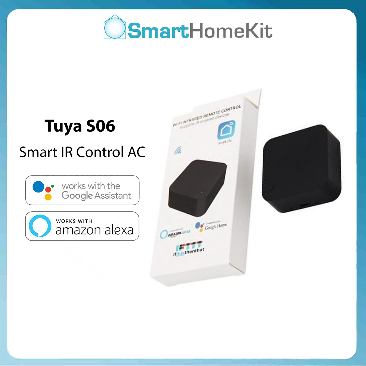 Bộ điều khiển hồng ngoại Tuya S06/S06 Pro Smart IR Control dùng điều khiển máy lạnh, điều hòa, TV - Hàng Chính Hãng