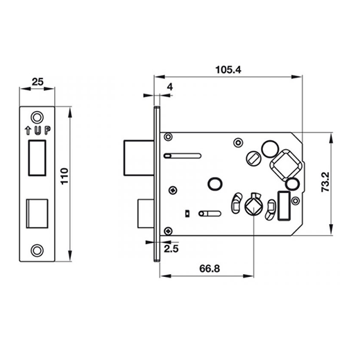 Khóa điện tử vân tay EL7800 TCS Hafele 912.05.763