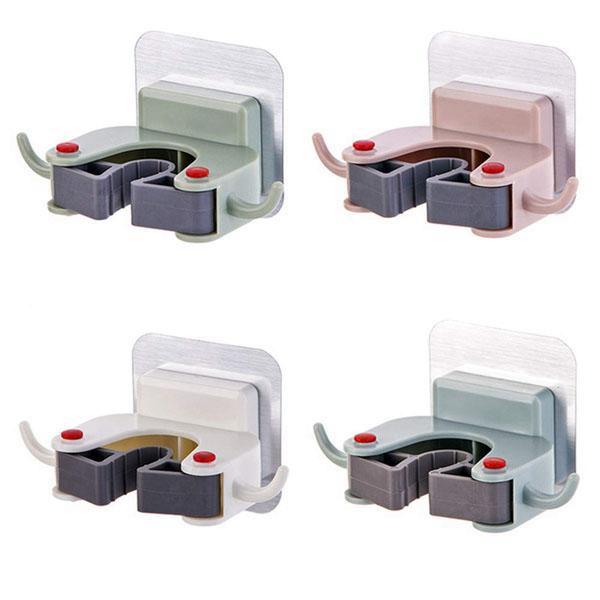 Móc Kẹp Giữ Chổi Cây Lau Nhà Treo Gắn Dán Tường