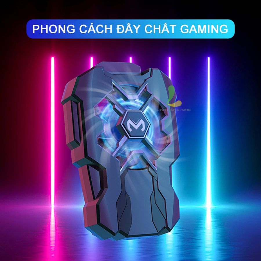 Quạt tản nhiệt điện thoại Memo FL07 - Phụ kiện gaming hạ nhiệt thiết kế đậm chất gaming, dung lượng pin 400mAh - Hàng nhập khẩu