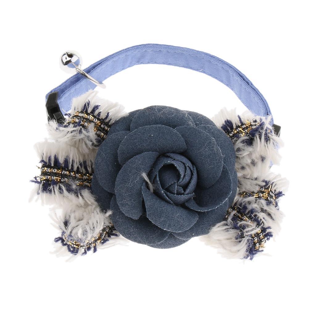 Small Medium Dog Adjustable Collar Flower Bowtie, Daily Dog Grooming Costume