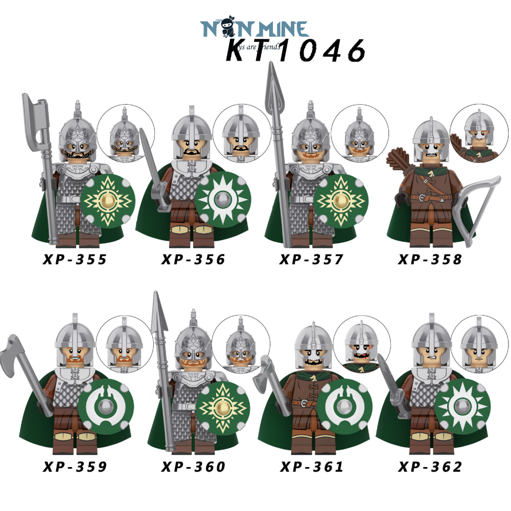 Minifigures Lắp Ráp Mô Hình Nhân Vật Lính Trung Cổ Rohan Lord Of The Rings KT1046 Bán Lẻ