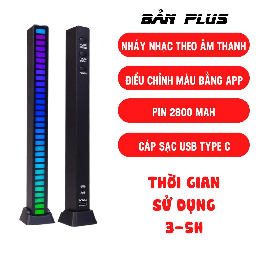 Đèn Led RGB, Thanh Đèn Cảm Ứng Nháy Theo Nhạc Máy Tính, Xe Hơi Điều Khiển Qua APP BLUETOOTH TIME HOME