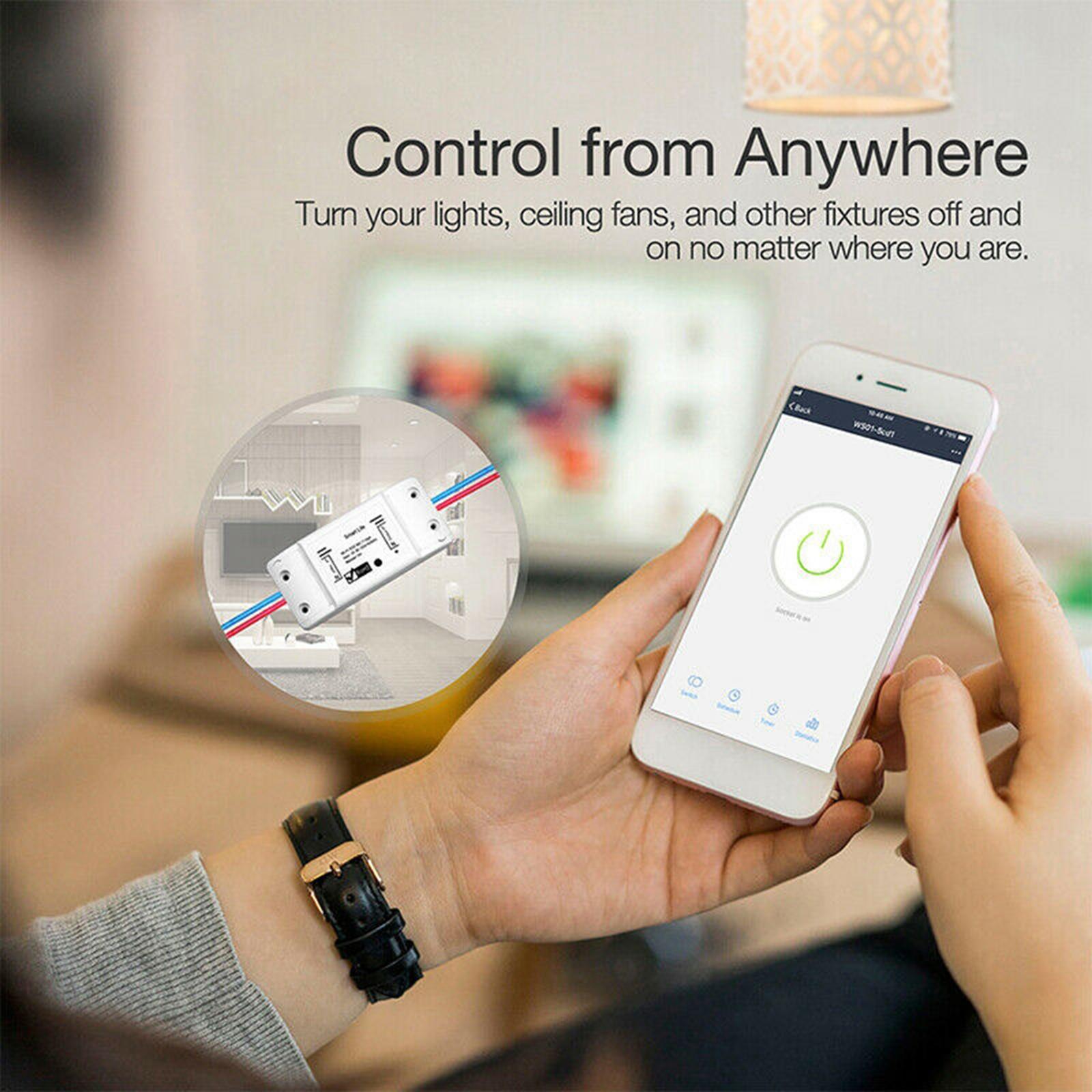 Wireless WiFi Smart Switch Universal Breaker Remote Control Home Appliances