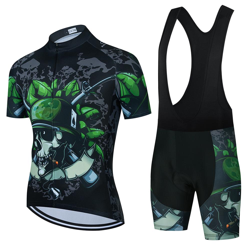 2023 Sọ mẫu xe đạp xe đạp bộ xe đạp mùa hè quần áo xe đạp leo núi MTB Maillot Ciclismo Men Set Color: cycling set 8 Size: XS