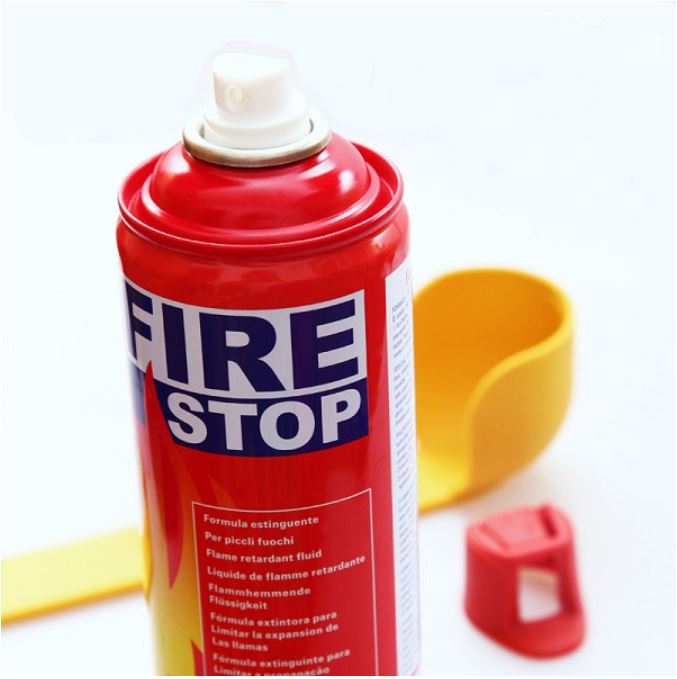 Bình Cứu Hoả Mini 500ml, Bình Chữa Cháy Mini FIRE STOP Dùng Trên Ô Tô, Xe Hơi