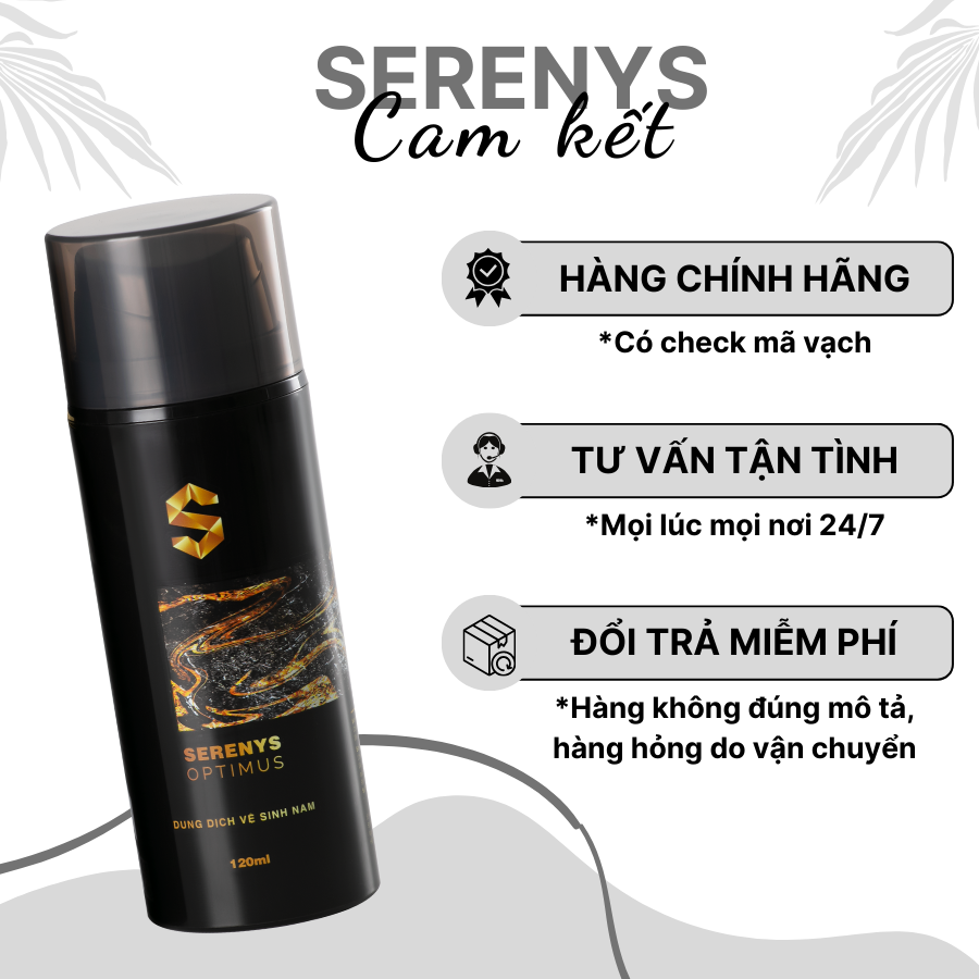 Gel vệ sinh làm sạch dưỡng ẩm vùng nhạy cảm cao cấp dành cho nam giới Serenys Optimus 120ml