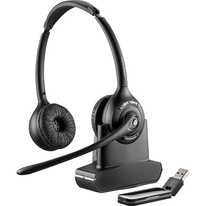 Tai nghe Bluetooth Plantronics W420  kết nối với máy tính qua cổng USB - hàng chính hãng