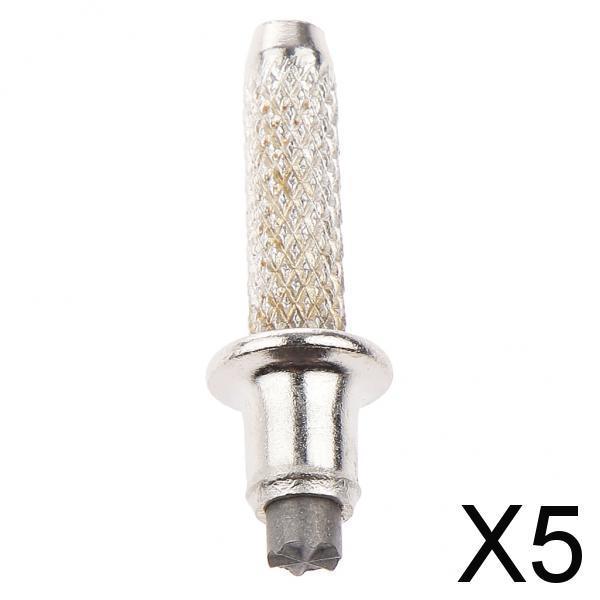5xReplacement Rod Tip for Hiking Walking Alpenstock Trekking Pole Stick Silver