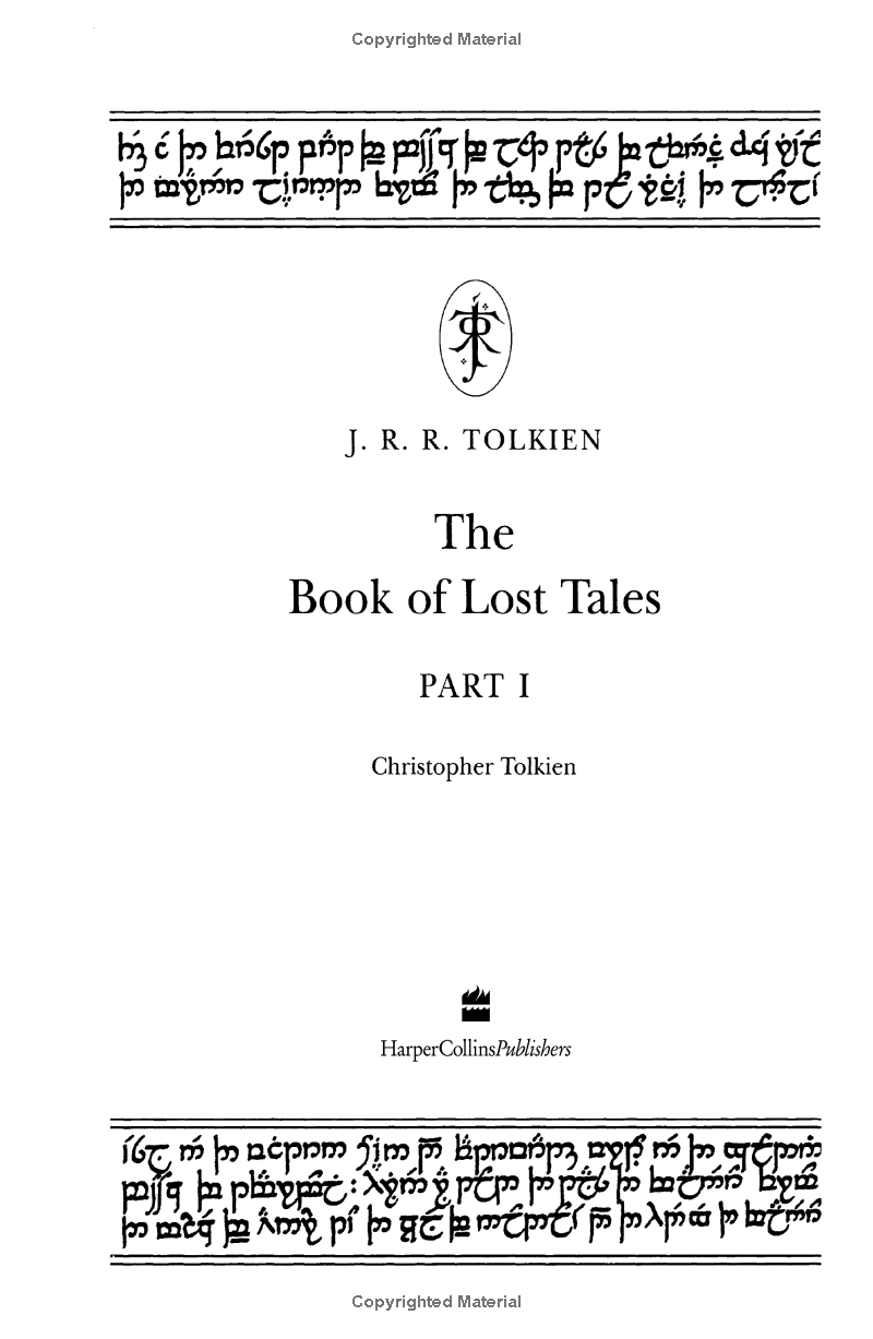 The Book Of Lost Tales 1