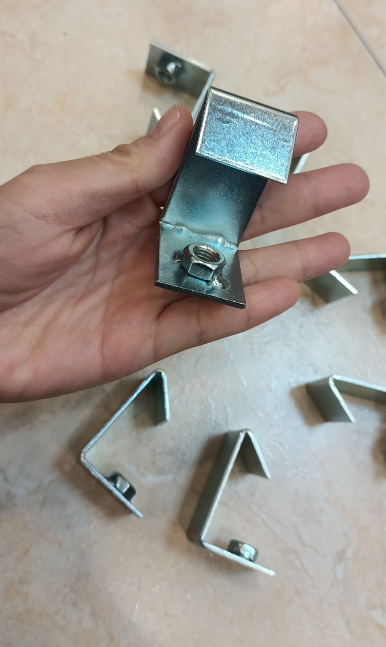 set 50 móc xà gồ chữ C treo tyren 6,8,10,12 móc treo ty chữ C