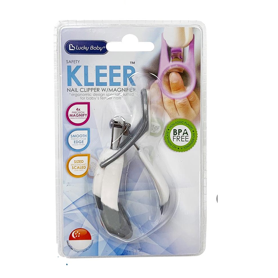 Bấm cắt móng cho bé có kính lúp Lucky Baby  - Safety Kleer Nail Clipper W/Magnifier 609439