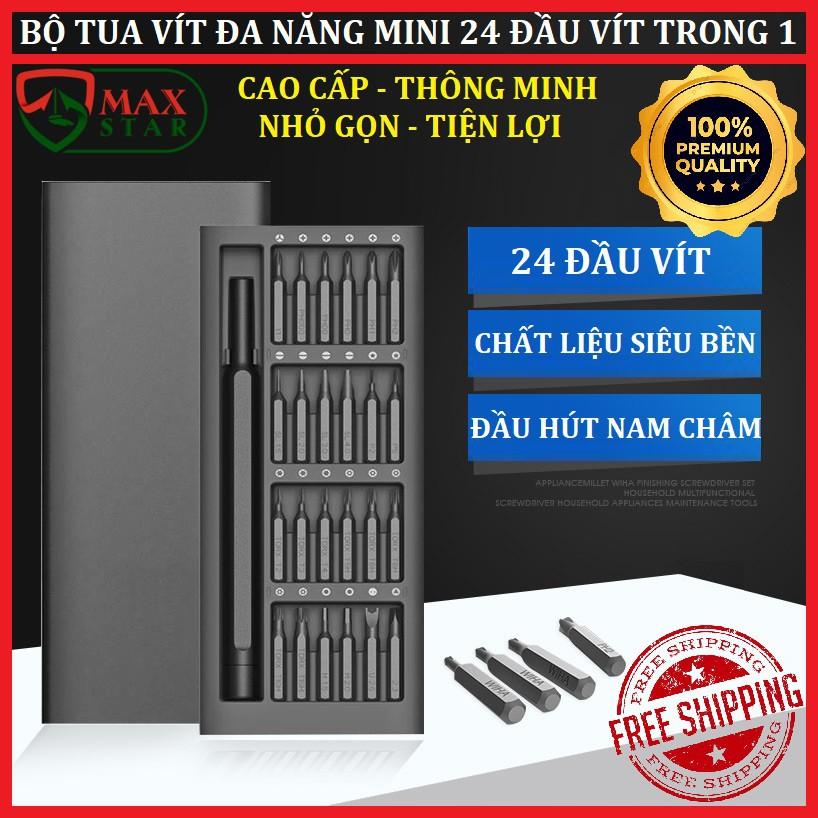 Bộ tô vít đa năng mini 24 đầu cao cấp siêu bền Tô vít sửa điện thoại Tô vít điện