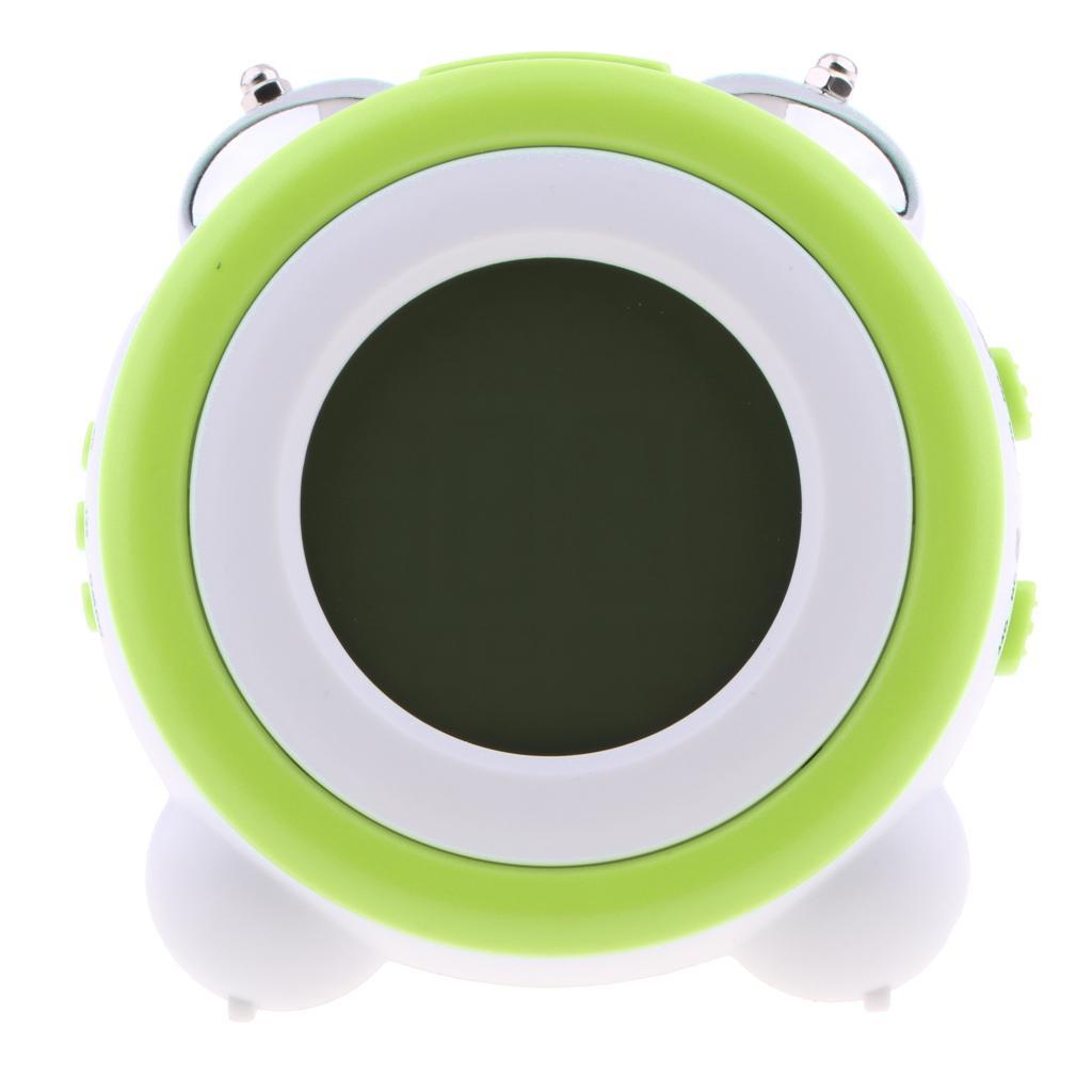 Digital Dual Alarm Clock Loud Alarm Clock Twin Bell Kids Small Clock blue