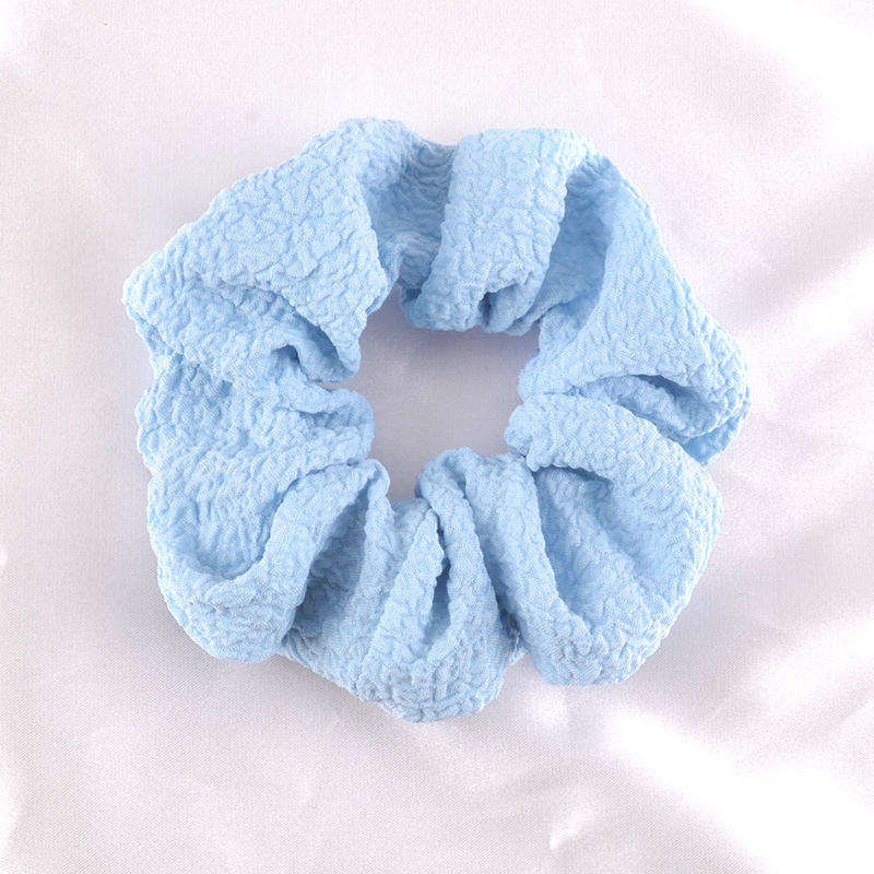 Scrunchies buộc tóc  nhiều họa tiết; tông màu xanh biển nữ tính thanh lịch PK706