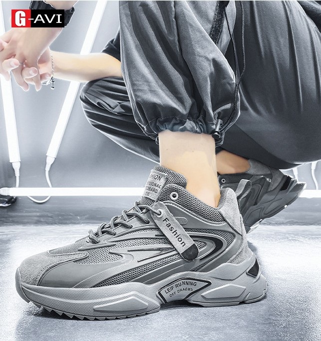 Giày Sneaker Tăng Chiều Cao Phong Cách Mạnh Mẽ Nam Tính Siêu Đẹp AVI -350