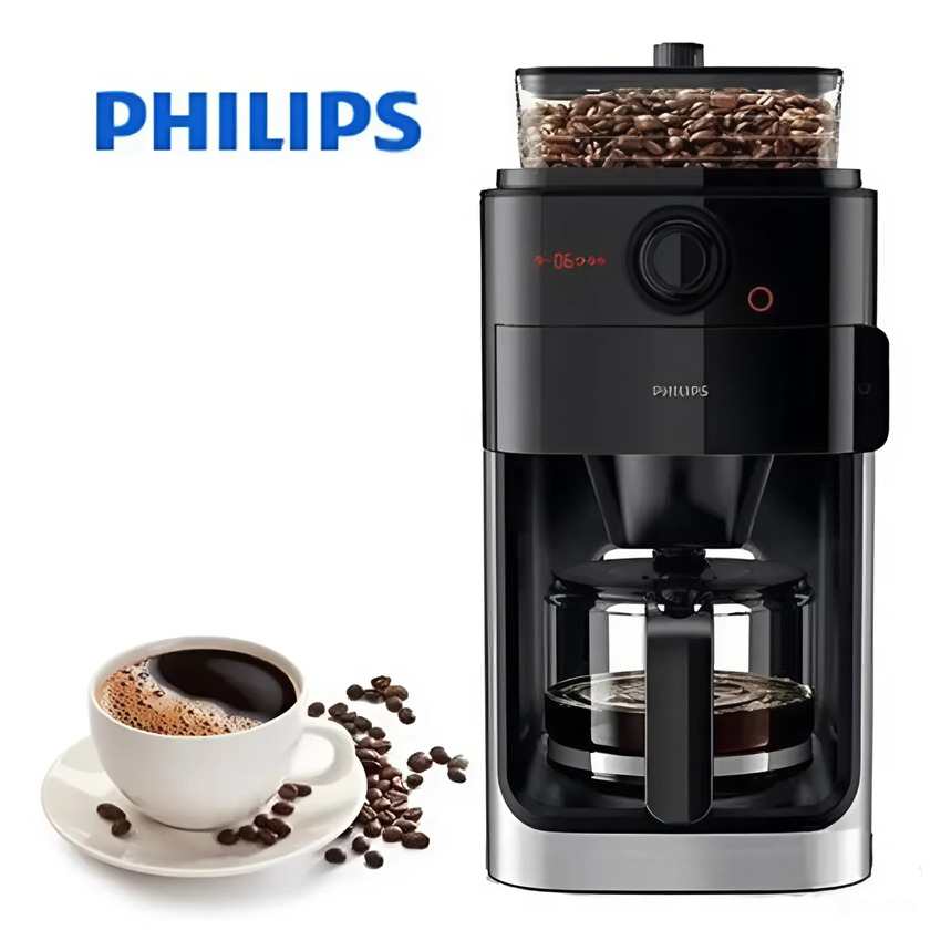 Máy pha cà phê, kèm xay hạt tự động. Thương hiệu Hà Lan cao cấp Philips - HD7761/00. Hàng chính hãng