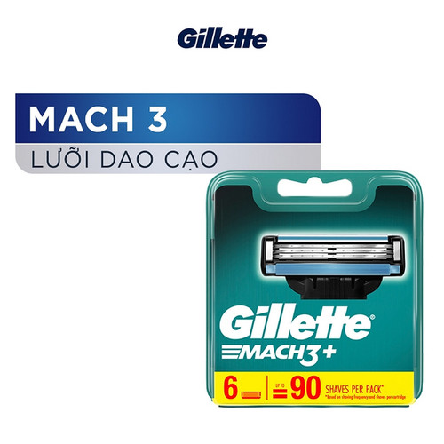 Lưỡi Dao Cạo GILLETTE Mach3 x6 Lưỡi