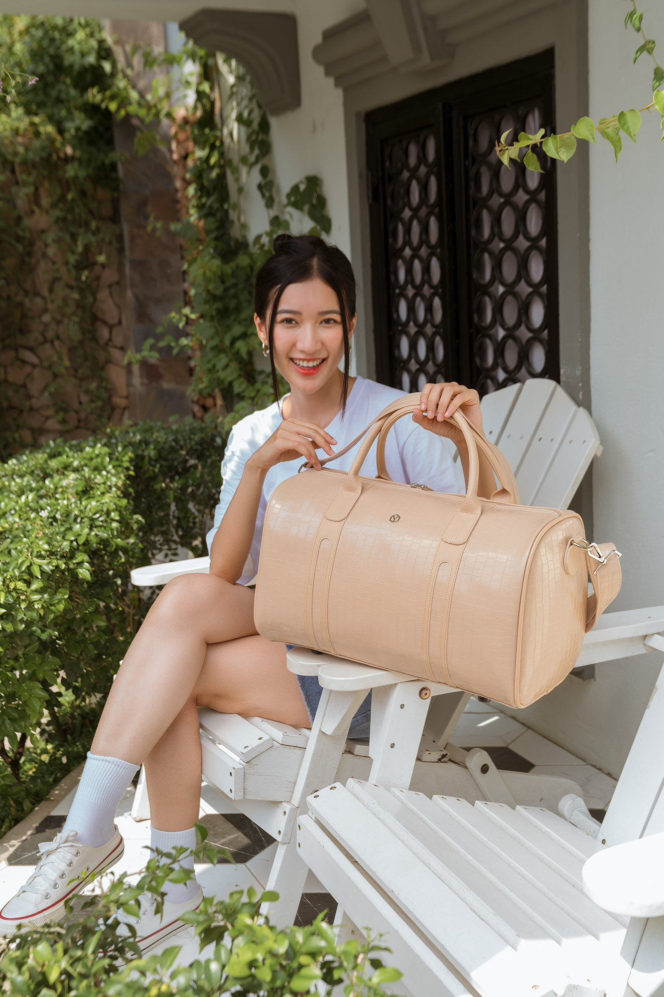 Túi du lịch Yuumy ( Thời trang nữ đa năng cỡ lớn - Túi da Seasand YMTR6 )