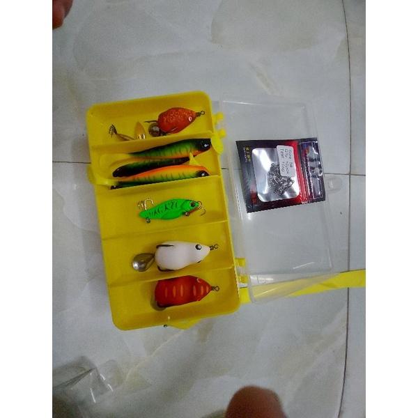 hộp mồi câu lure 3 tầng nước, f35,t1,v4,orichi,lưỡi móc mồi mềm