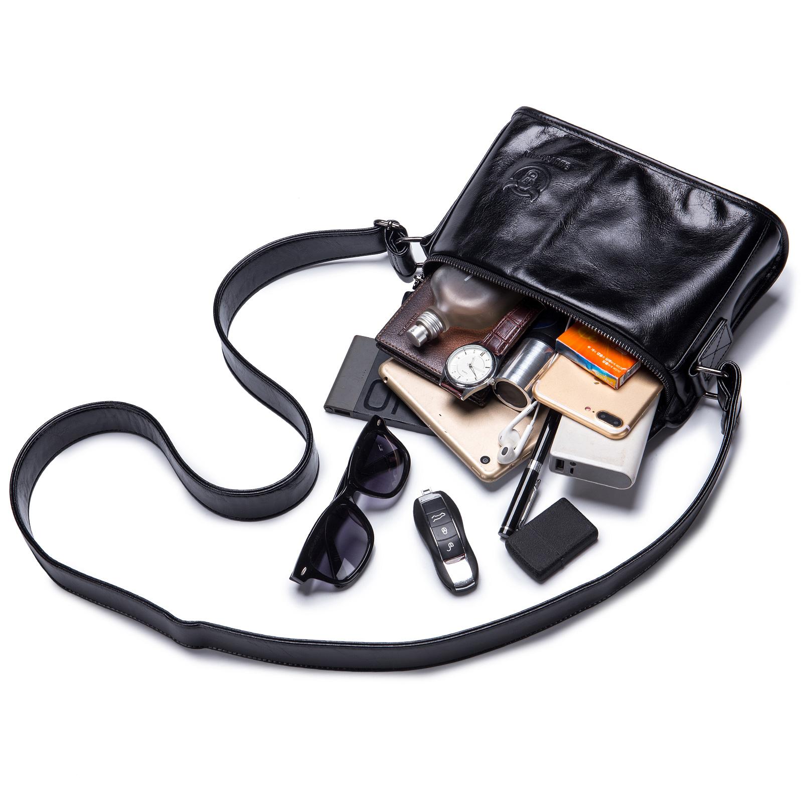 Túi Da Đeo Chéo Nam Sành Điệu Nằm Ngang Dành Cho Dân Công Sở Học Sinh Sinh Viên Bullcaptain