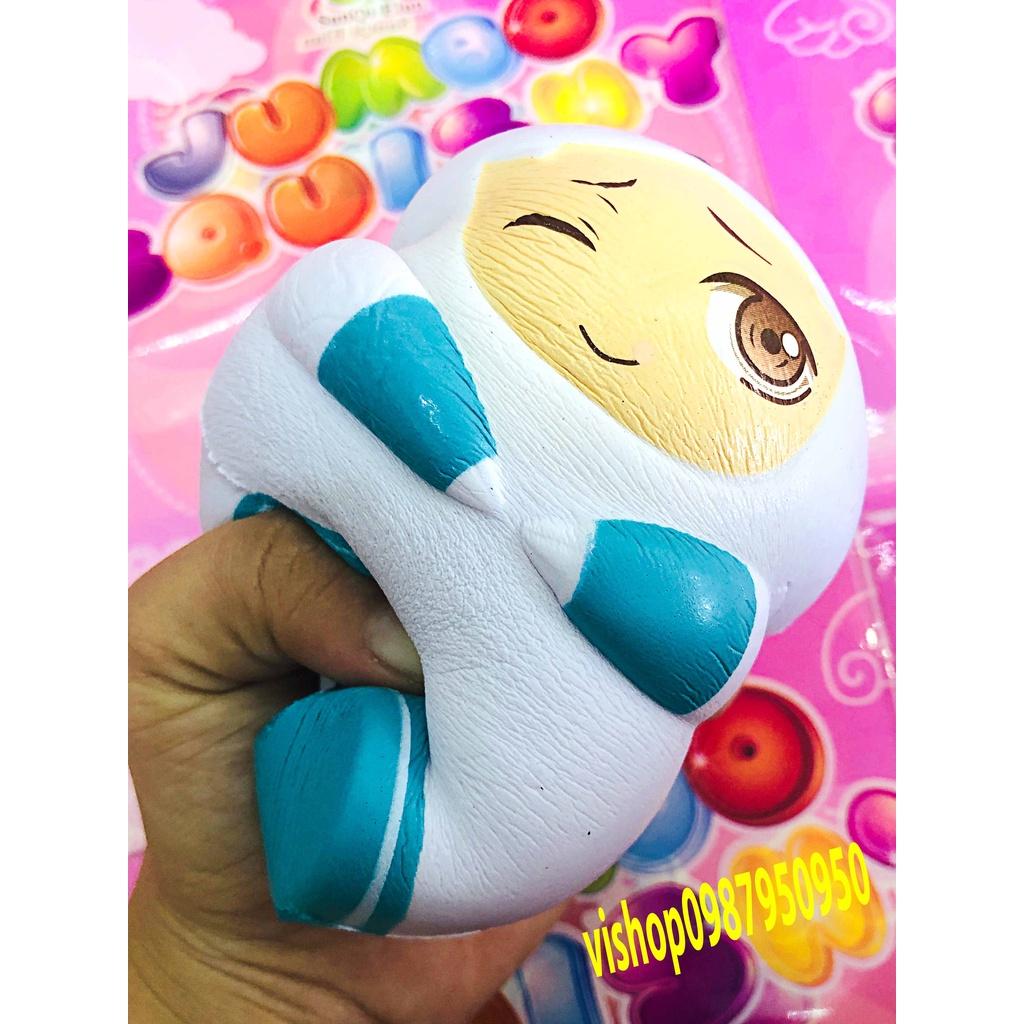 Squishy Lớn JUMBO Hình CẬU BÉ GẤU người trắng Đồ Chơi Xốp Giảm Stress Hình mềm mịn dễ Thương đàn hồi Cho Bé