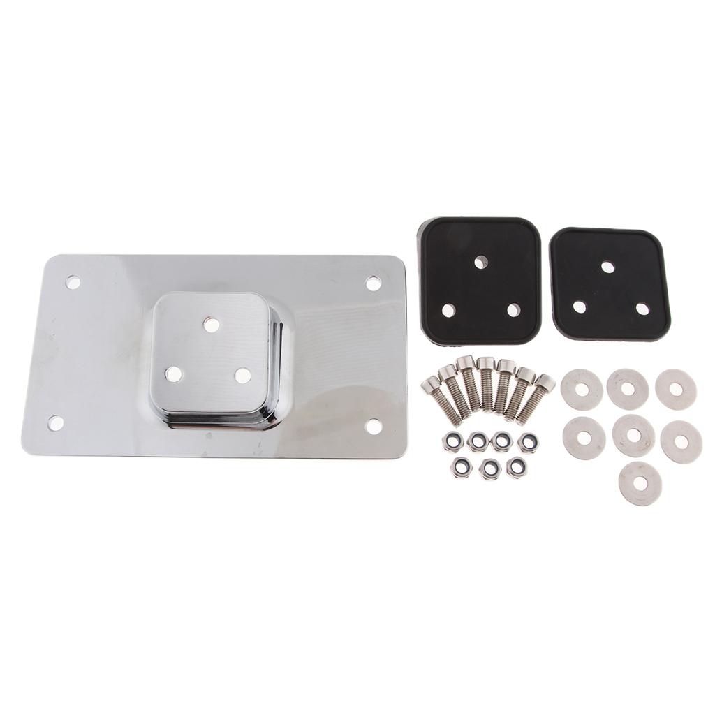Laydown License Plate Frame Mount for Harley Sportster Dyna Softail