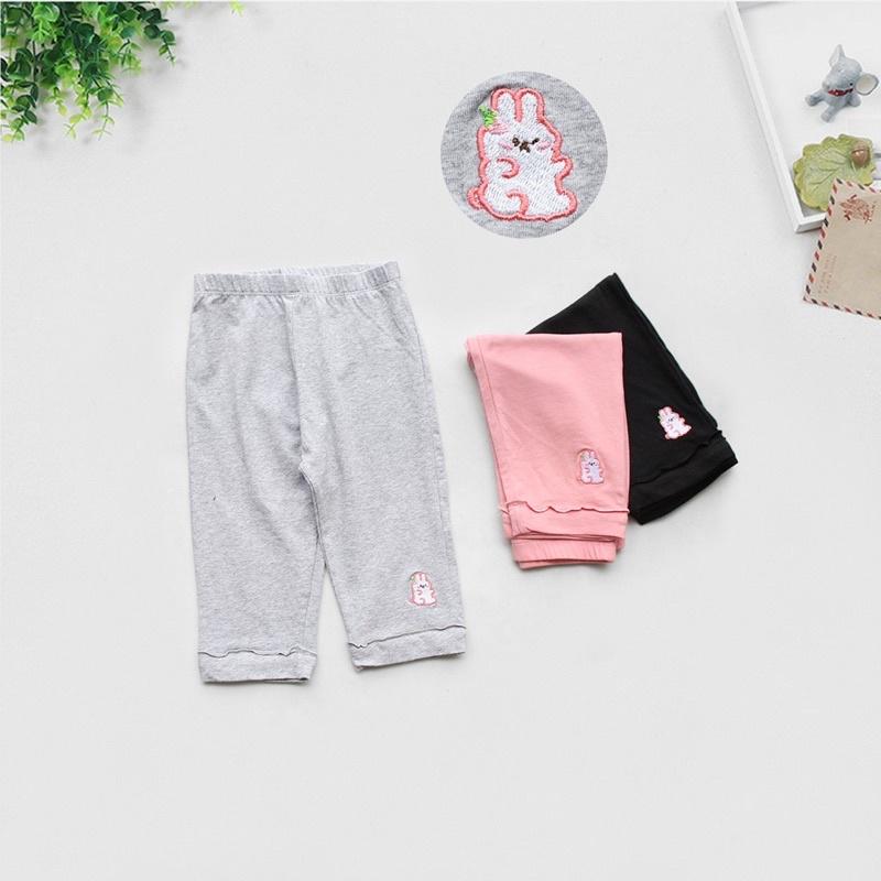 Quần Legging Lửng Thêu Gấu