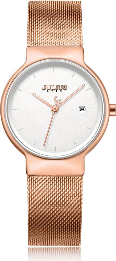 Đồng Hồ Nữ Julius Star Hàn Quốc JS-009LB Dây Thép Màu Đồng