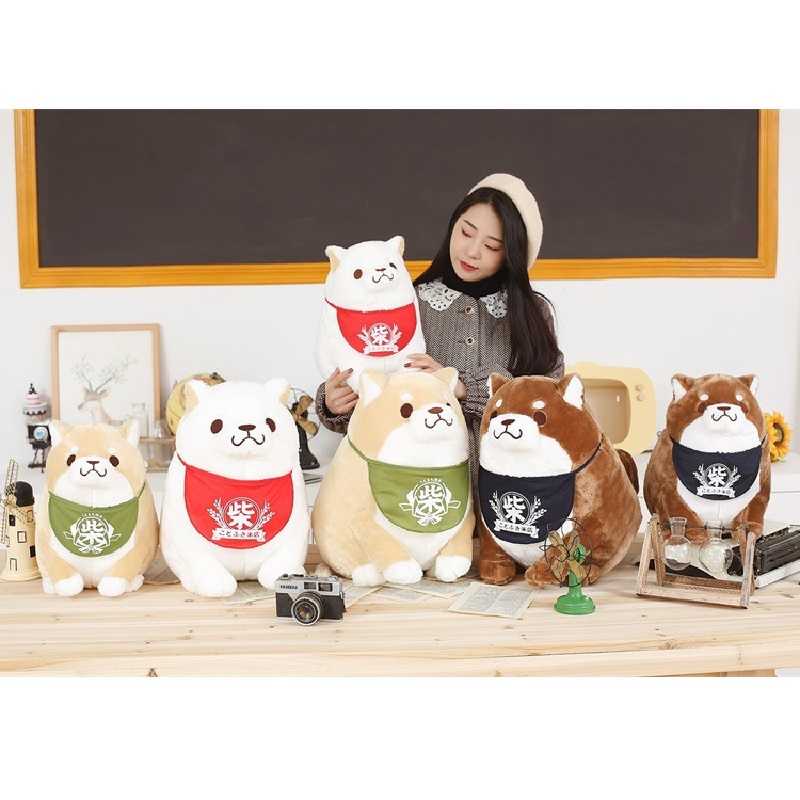 Gấu bông chó Shiba Inu dễ thương BiBi - Đồ chơi dễ thương - Thú bông sang trọng