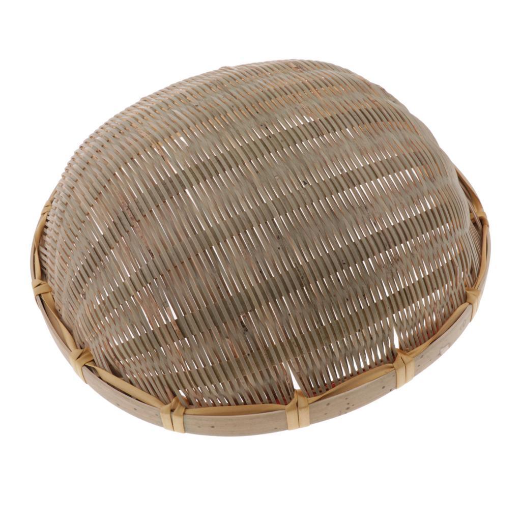 Handmade Bamboo Weaved Basket Stackable Handicrafts