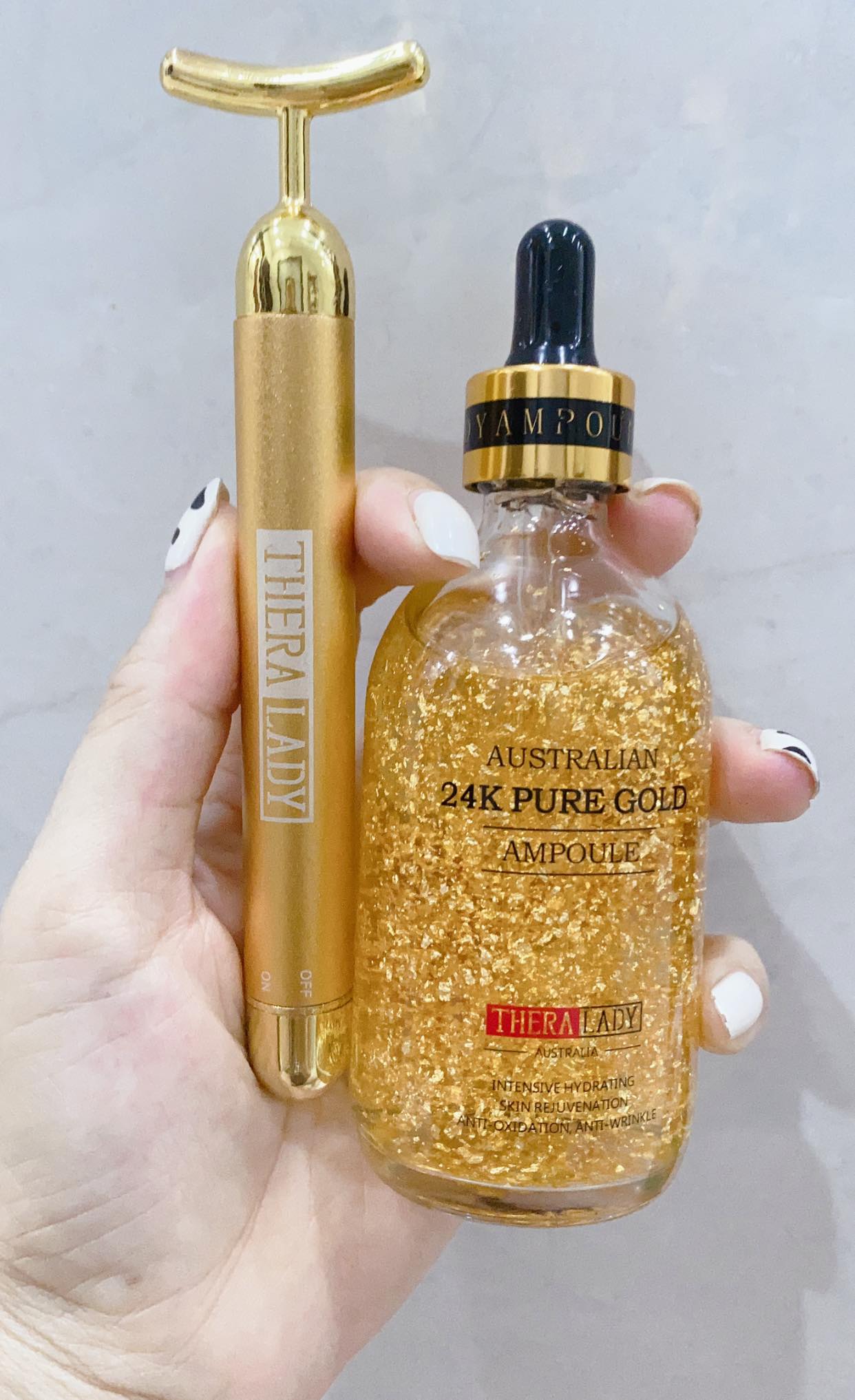 SERUM TINH CHẤT VÀNG 24K PURE GOLD AMPOULE 100ml - THERA LADY