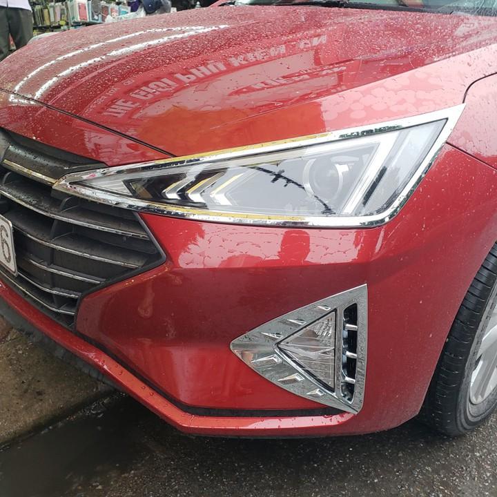 Bộ ốp bảo vệ, trang trí đèn xe Hyundai Elantra 2019