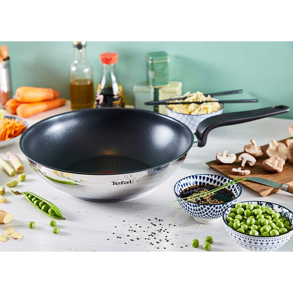 Chảo Sâu Lòng Tefal Primary 28cm, Chảo Chiên Sâu Lòng, Chảo Inox, Chất Liệu Thép Không Gỉ, Phù Hợp Với Mọi Loại Bếp, Nhập Khẩu Pháp, Hàng Chính Hãng