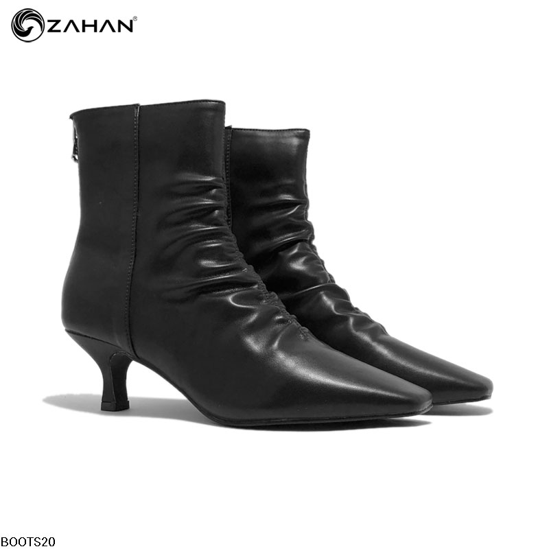 Boots nữ, 5cm, mũi vuông, nhún Boots20