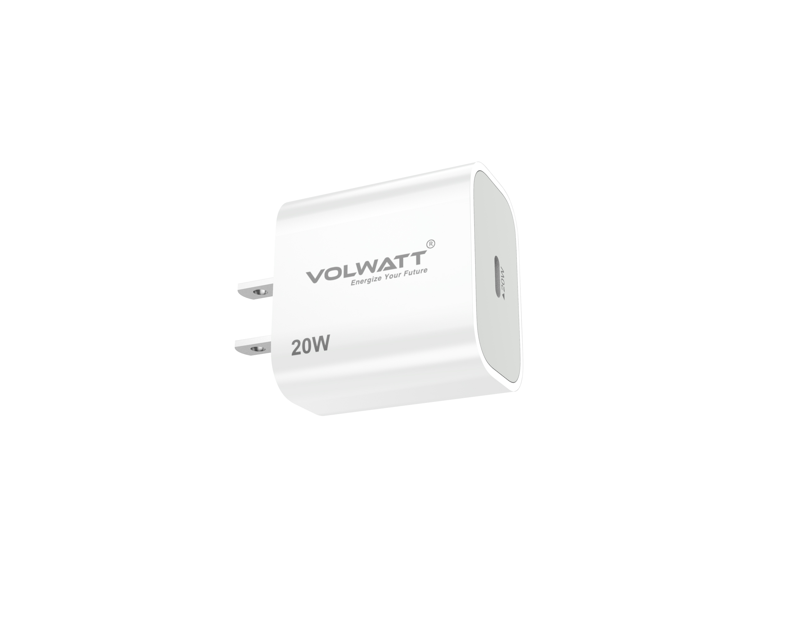 Củ sạc nhanh Volwatt GE-20P-C-M GaN 20W Fast Charger - Hàng Chính Hãng Full Box