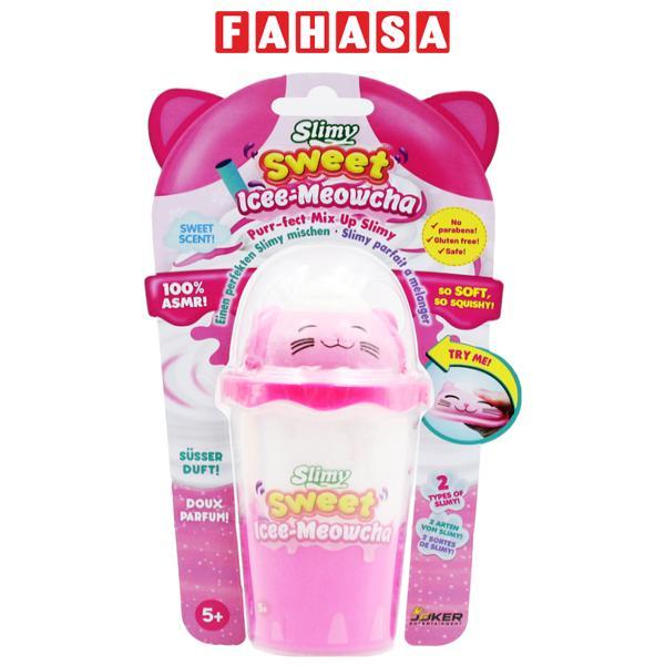 Slimy Cà Phê Icee - Meowcha Với Squishy Mèo Hồng Dẻo Ngọt Ngào - Slimy 33529/PK