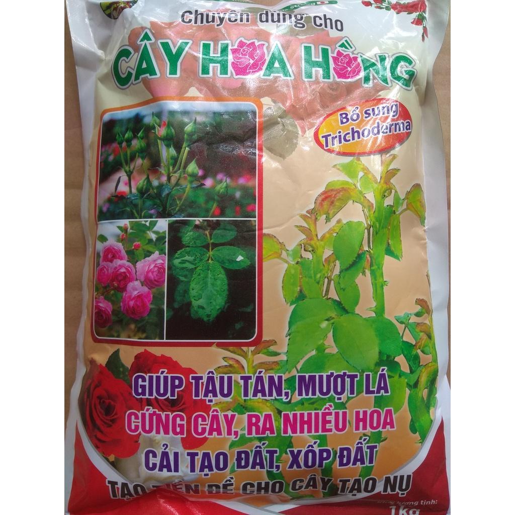 Phân bón hữu cơ chuyên dùng cho hoa hồng - gói 1 kg