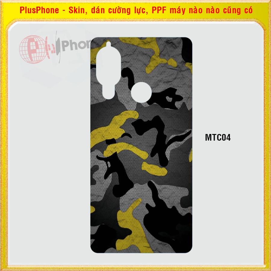 Dán Skin mặt sau cho điện thoại Sharp Aquos S3 màu matrix camo