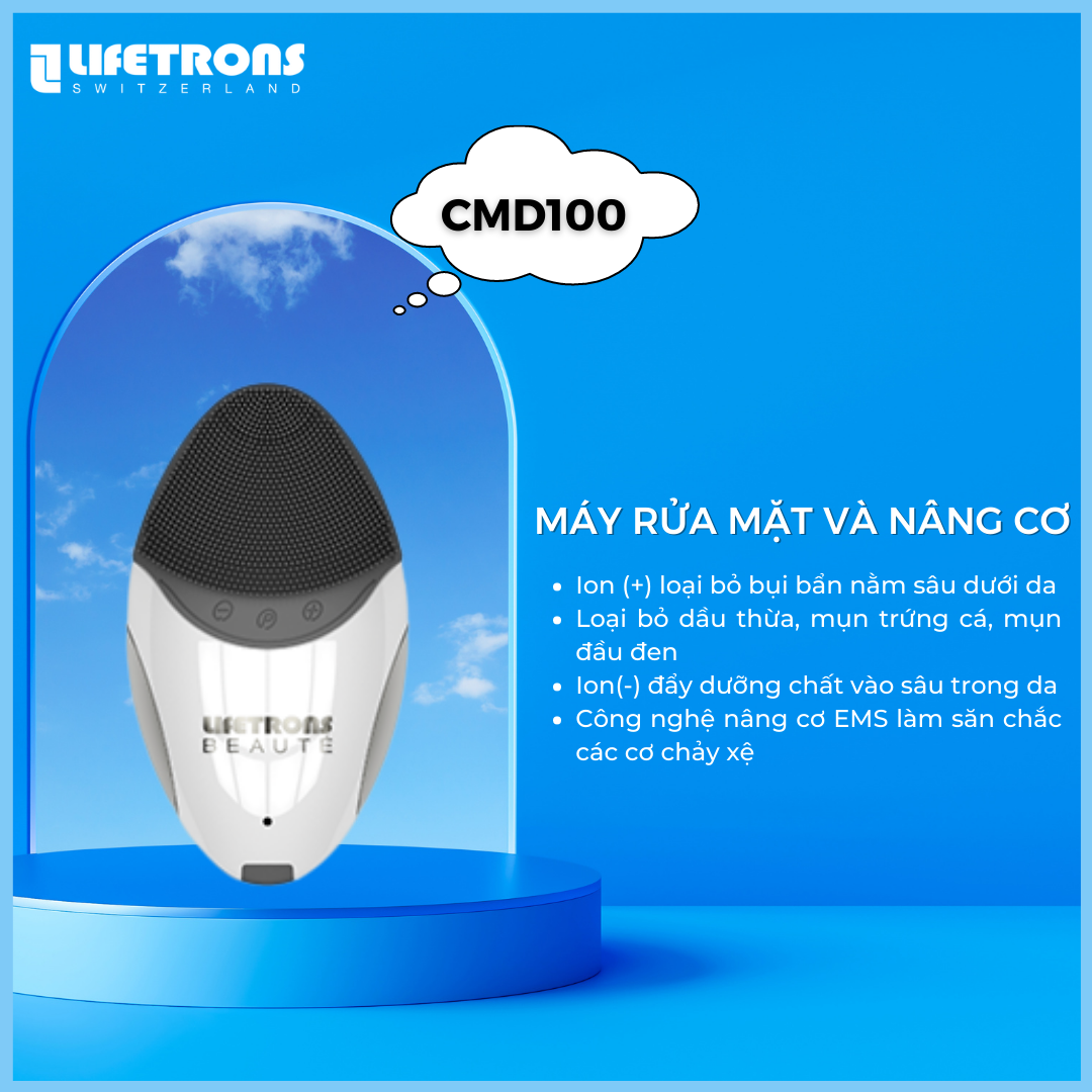 Máy rửa mặt và nâng cơ Lifetrons CMD100