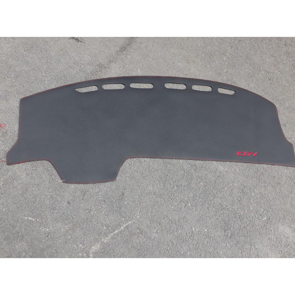 Thảm taplo da carbon xe Honda City 2015 2016 2017 2018 2019 2020 hàng cao cấp