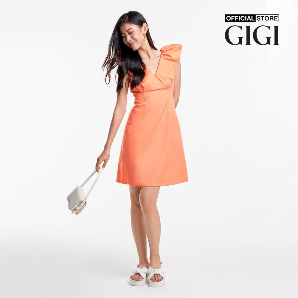 GIGI - Đầm mini cổ V tay ngắn trẻ trung G2101D233199