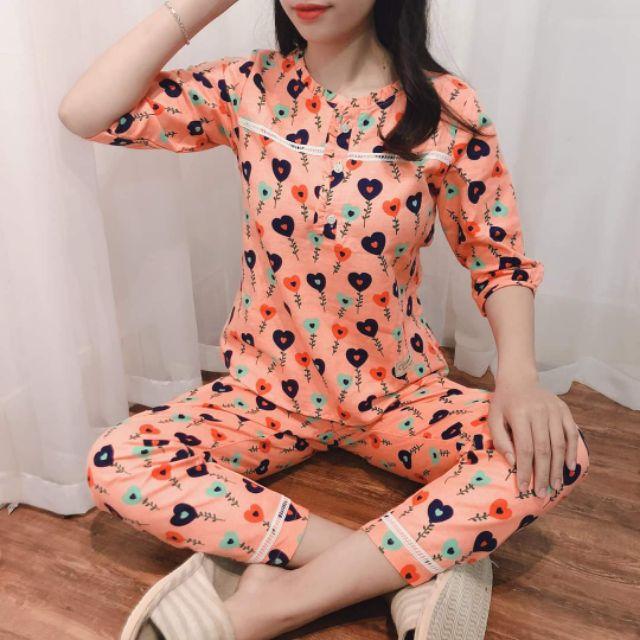 Đồ bộ mặc nhà, sau sinh siêu đẹp ảnh thật