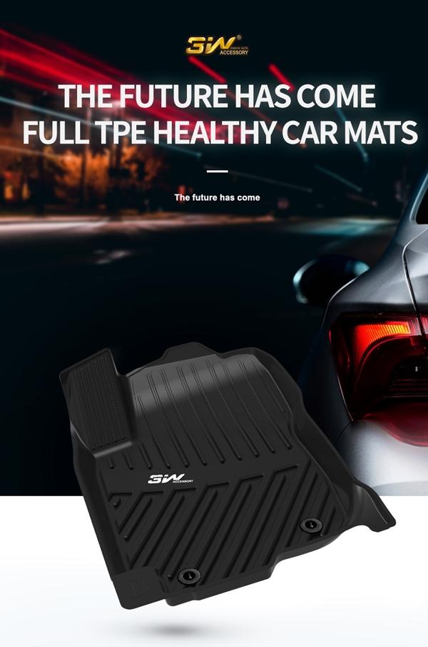 Thảm lót sàn xe ô tô TOYOTA New RAV4 2019-đến nay Nhãn hiệu Macsim 3W chất liệu nhựa TPE đúc khuôn cao cấp - màu đen