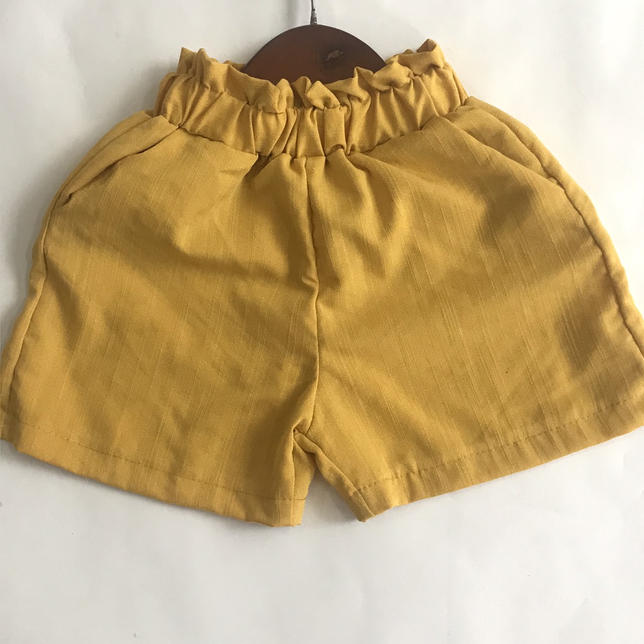 Quần Đùi Cạp Cao Bé Trai Bé Gái Chất Đũi Thoáng Mát Thấm Hút Mồ Hôi Size 10-35kg