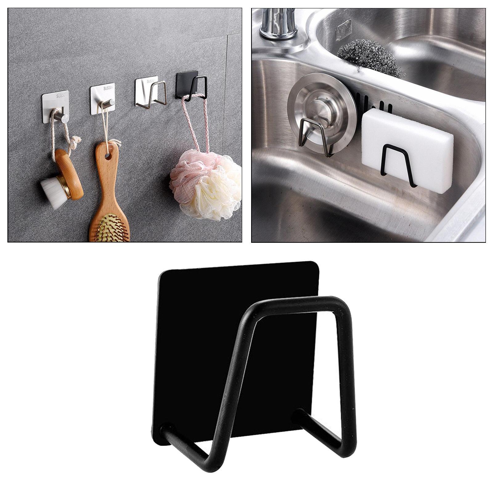 Sink Drain Rack Adhesive Sponge Holders Sponge Holder Shelf