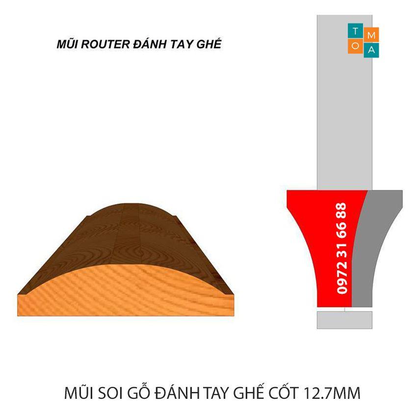 MŨI SOI GỖ - MŨI PHAY GỖ ĐÁNH TAY GHẾ 33MM CỐT 12.7MM - LÕM LÀI - MÁI TRAI HÀNG VIỆT NAM CHẤT LƯỢNG CAO